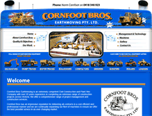 Tablet Screenshot of cornfootbros.com.au
